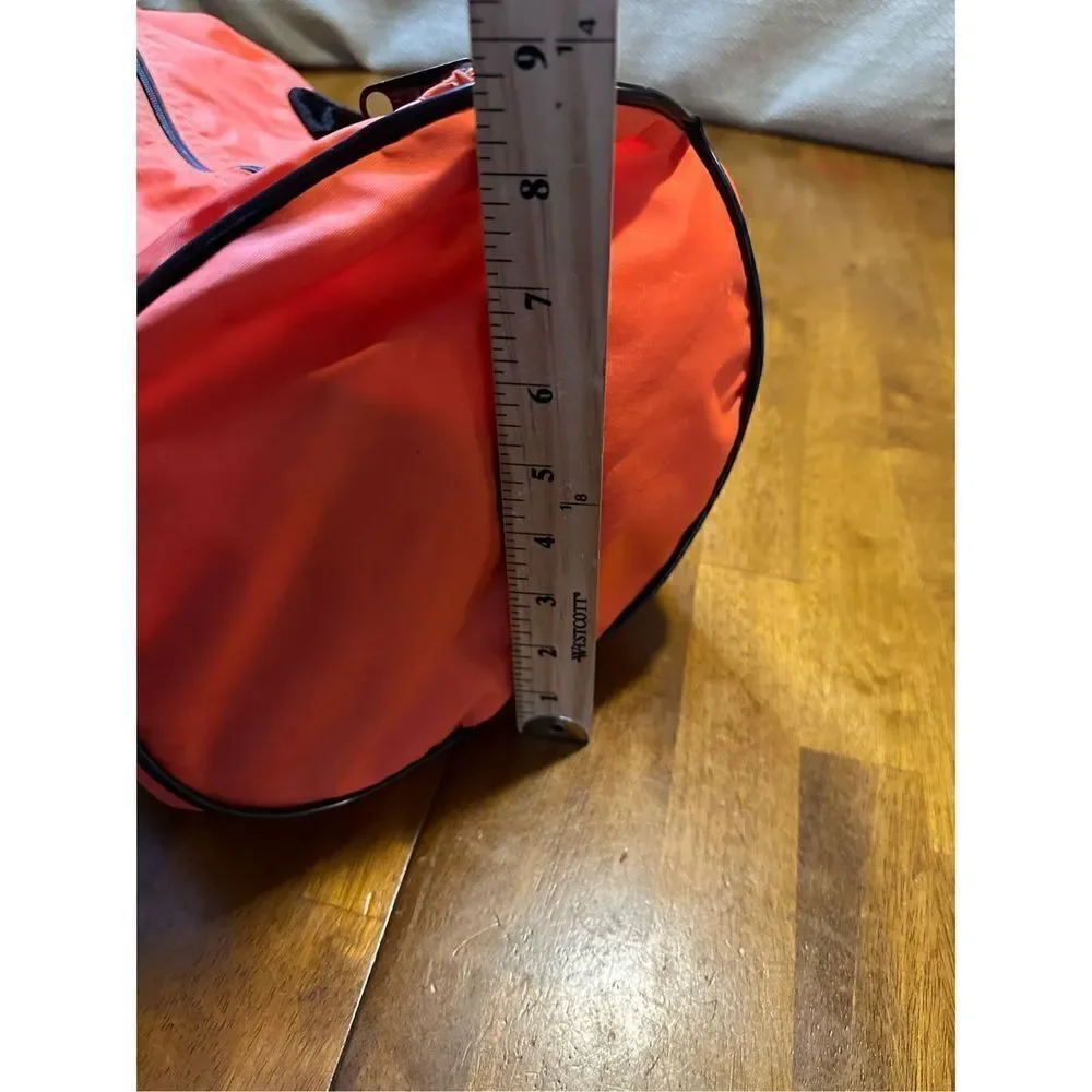 Vintage Sportsman Orange 19” Duffel Bag Nylon and Zipper